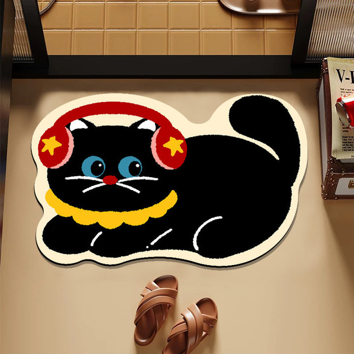 Playful Hamburger-Themed Bath Mat Bowlift