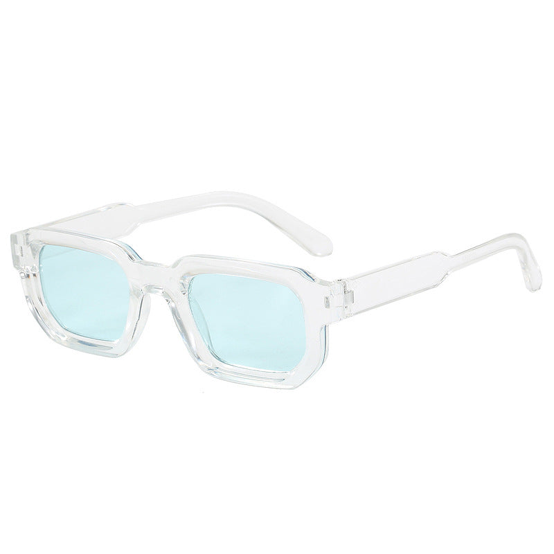 Women's fashionable square sunglasses with clear frame Bowlift
