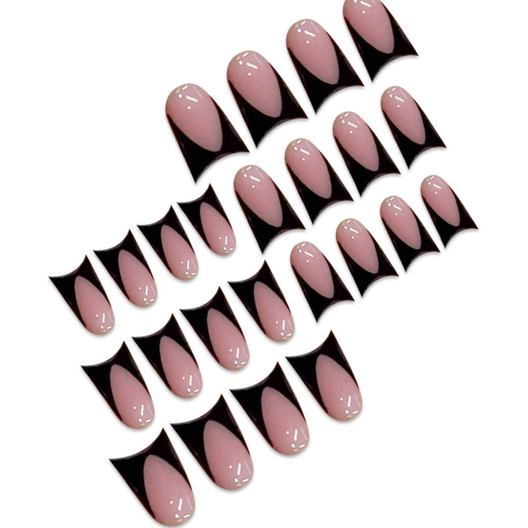 Elegant Stiletto Press-On Nail Extensions Bowlift