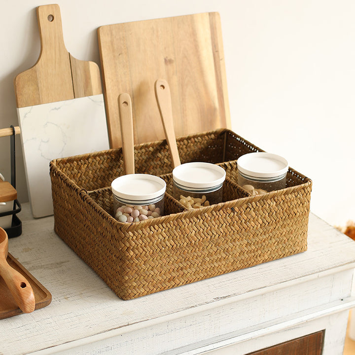 Unisex Versatile Storage Basket with Three Compartments Bowlift