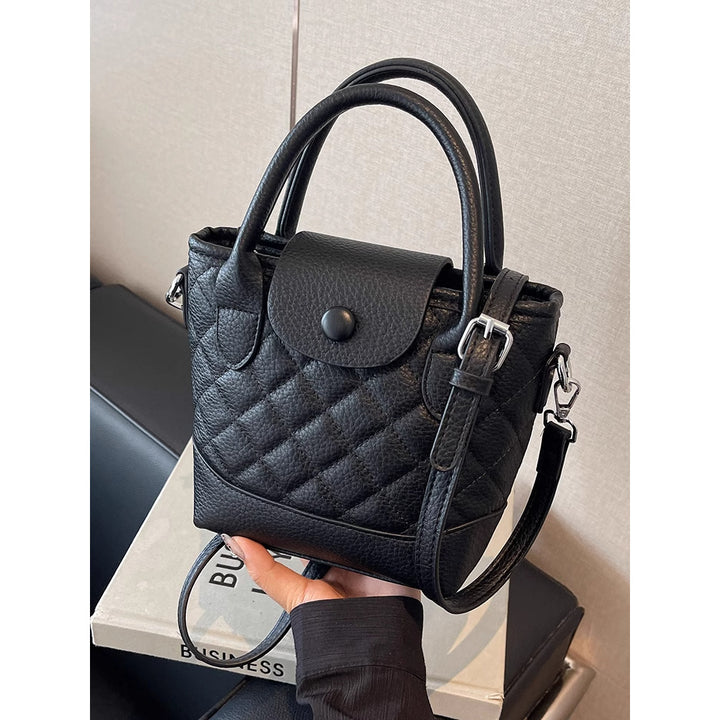 Quilted Mini Top-Handle Handbag Bowlift