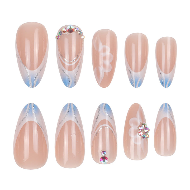 Stylish Floral Dream Press-On Nails Bowlift