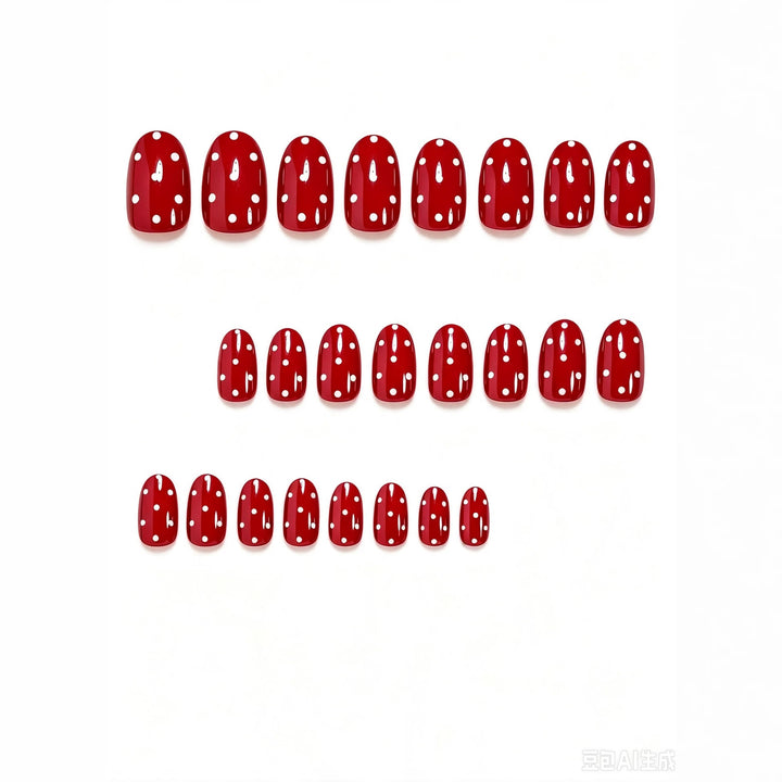 Playful Polka Dot Press-On Nail Art Design Bowlift