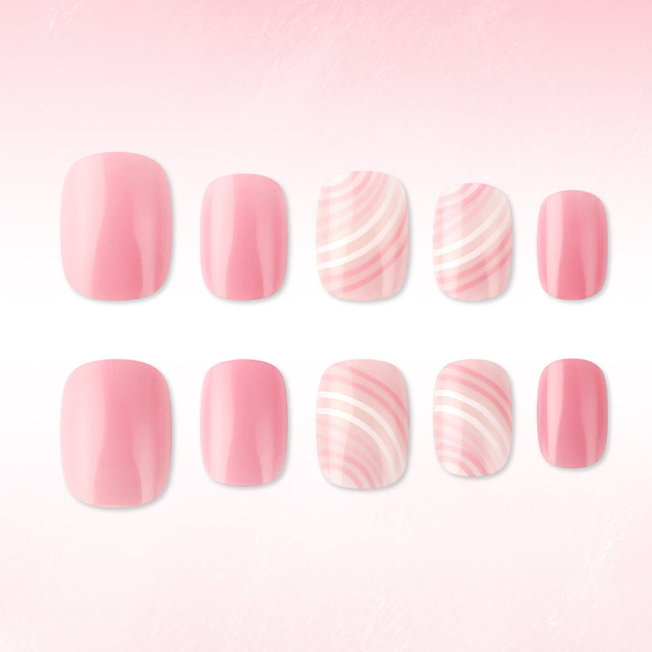 Artistic Pink Gel Nail Art Set Bowlift