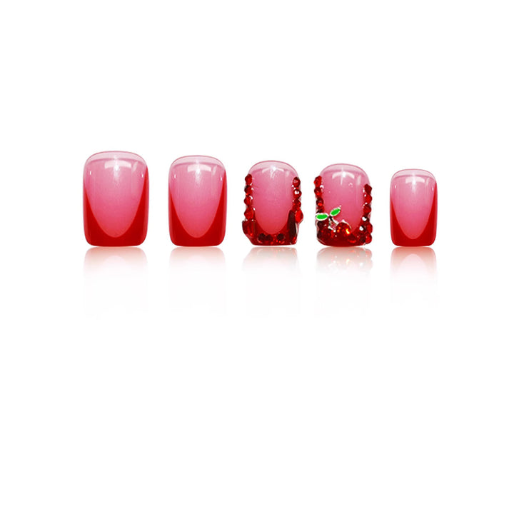 Artistic Rhinestone-Embellished Nail Enhancements Bowlift