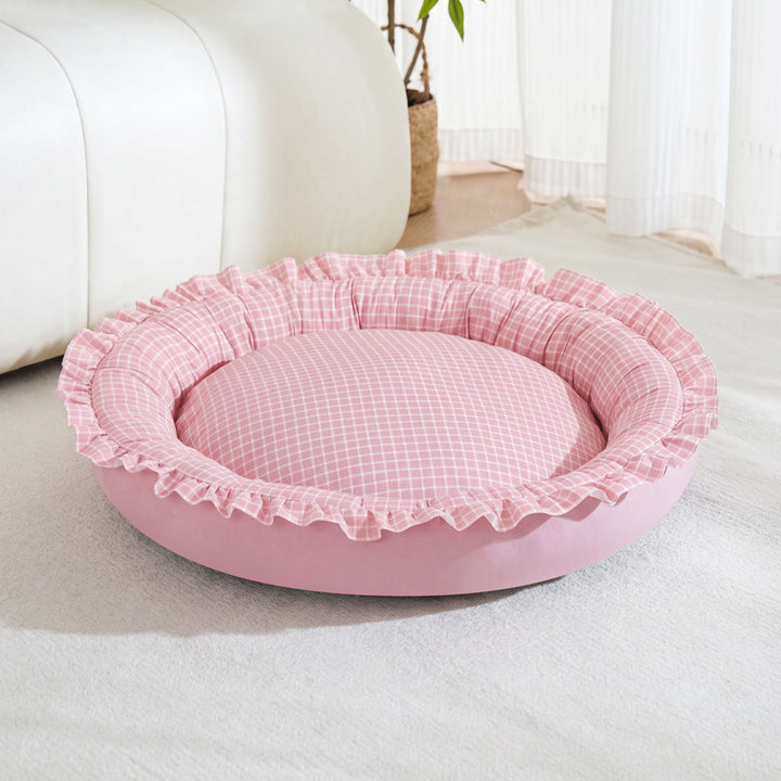 Plush Round Dog Bed