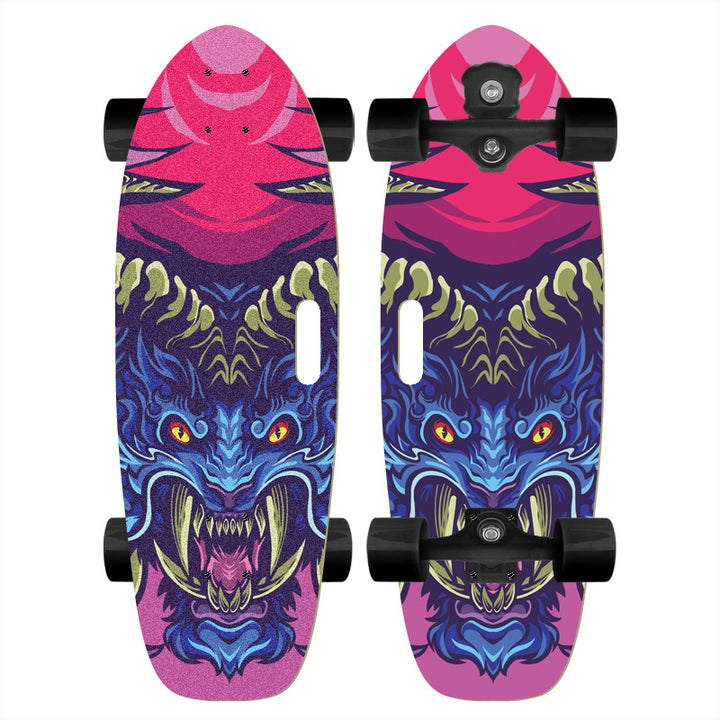 Skateboard with Custom Cartoon Design Bowlift