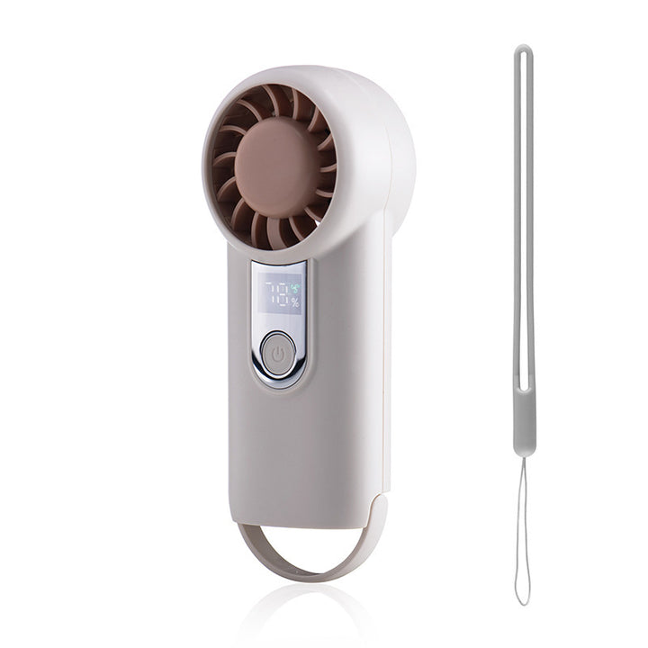 Ladies Portable Mini Fan with Handle Bowlift