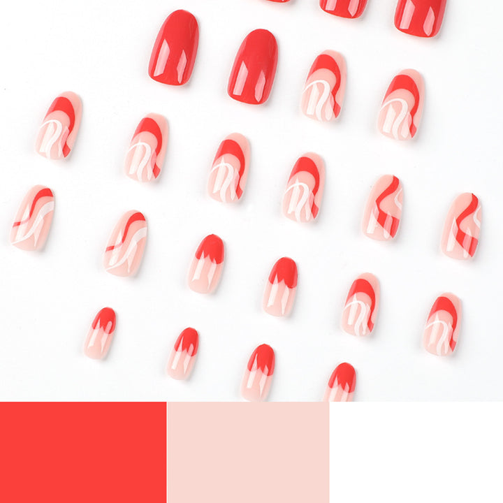 Creative Nail Art with Elegant Gradient Bowlift