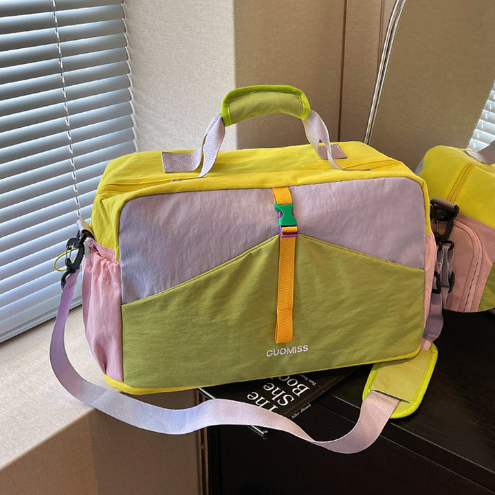 Colorful Multi-Pocket Travel Duffle Bag