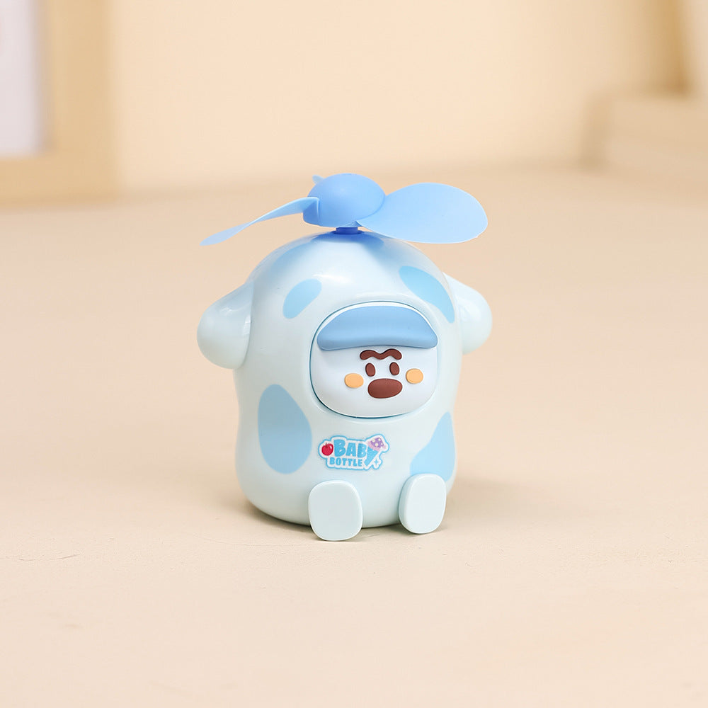 Ladies interactive Mini-Fan with Toy Design Bowlift