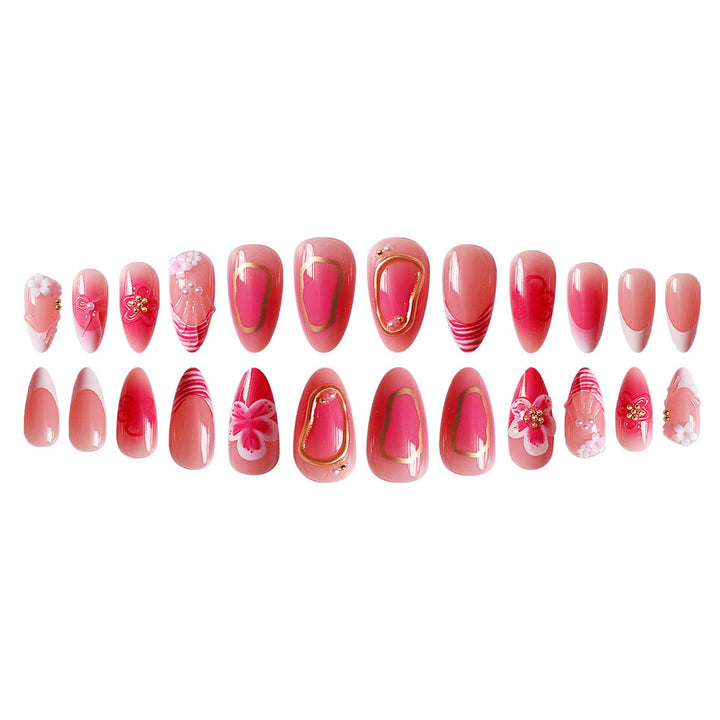 Floral Elegance Nail Art Extensions Bowlift