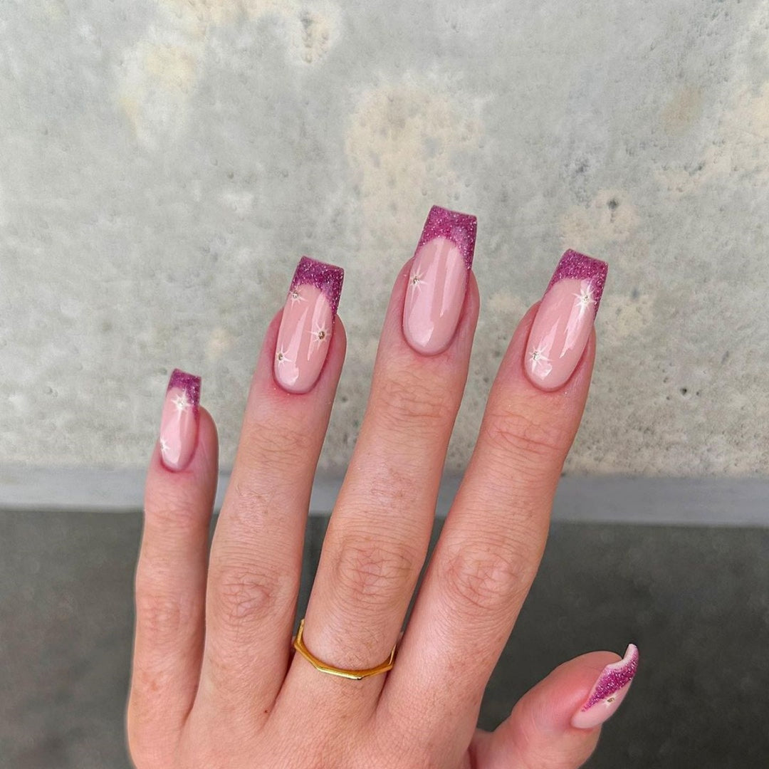 Ornate Butterfly-Inspired Acrylic Nail Extensions Bowlift