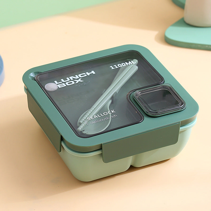 Leakproof Compartmentalized Kids Bento Lunchbox with Removable Round Soup Bowl and Utensil Storage Bowlift