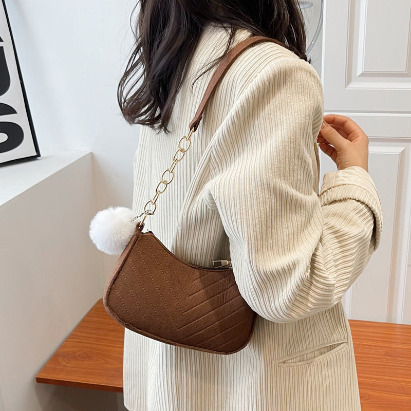 WoStylish Faux Fur Mini Handbag Bowlift