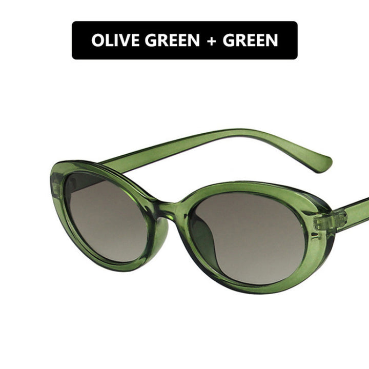 Women's Cat-Eye Sunglasses with Transparent Frame and Gradient Lenses Bowlift