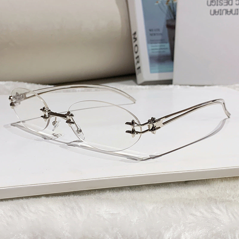 Women's elegant metal glasses with filigree design Bowlift