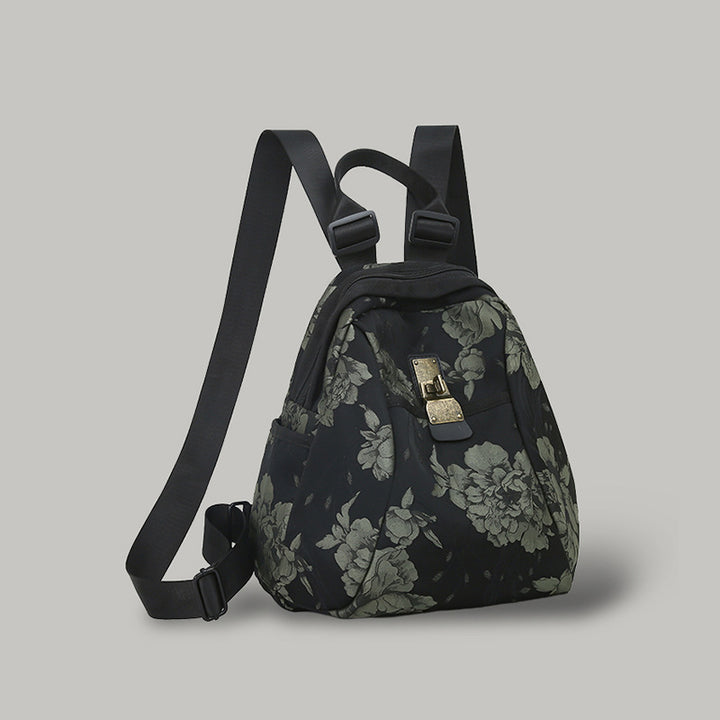 Floral Patterned Sling Backpack Bowlift