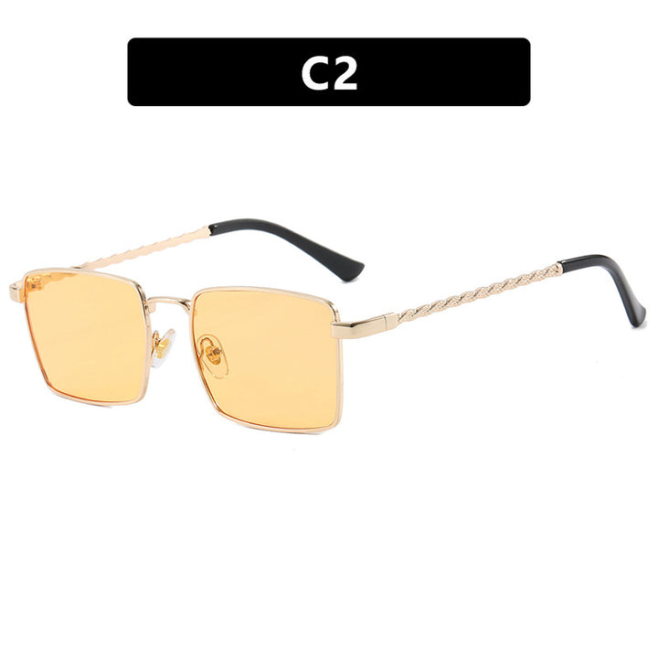 Women's square sunglasses with elegant metal frame Bowlift