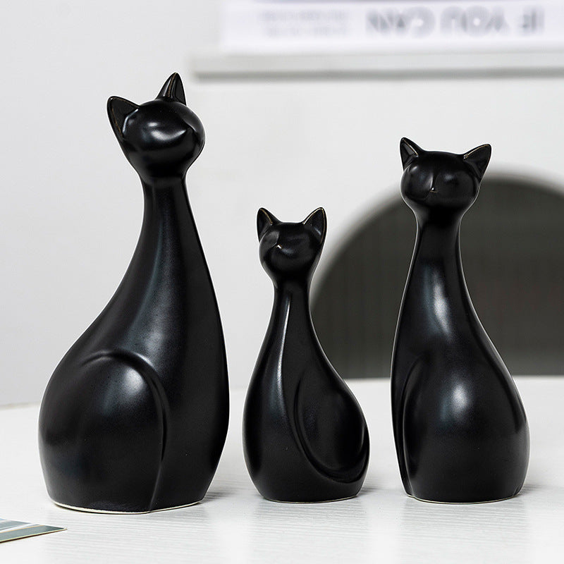 Decorative Ceramic Cat Bowlift