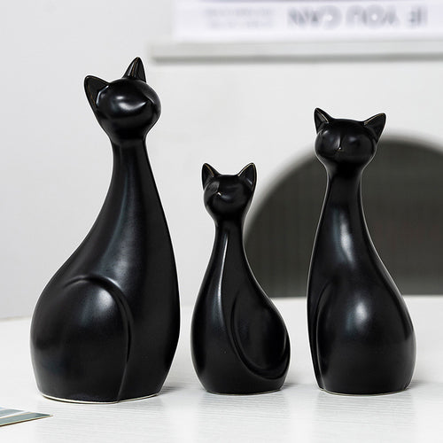 Decorative Ceramic Cat Bowlift