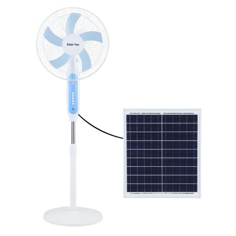 Unisex Solar Powered Stand Fan with Adjustable Tilt Angle and Efficient Fan Blades Bowlift