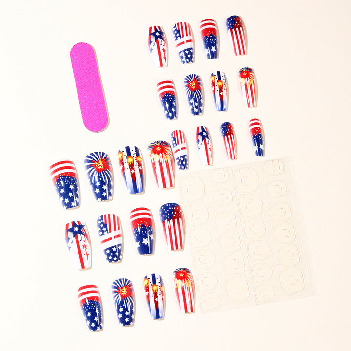 Patriotic Nail Art Decoration Set Bowlift