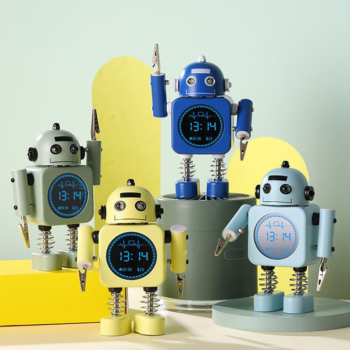 Digital Robot Alarm Clock Bowlift