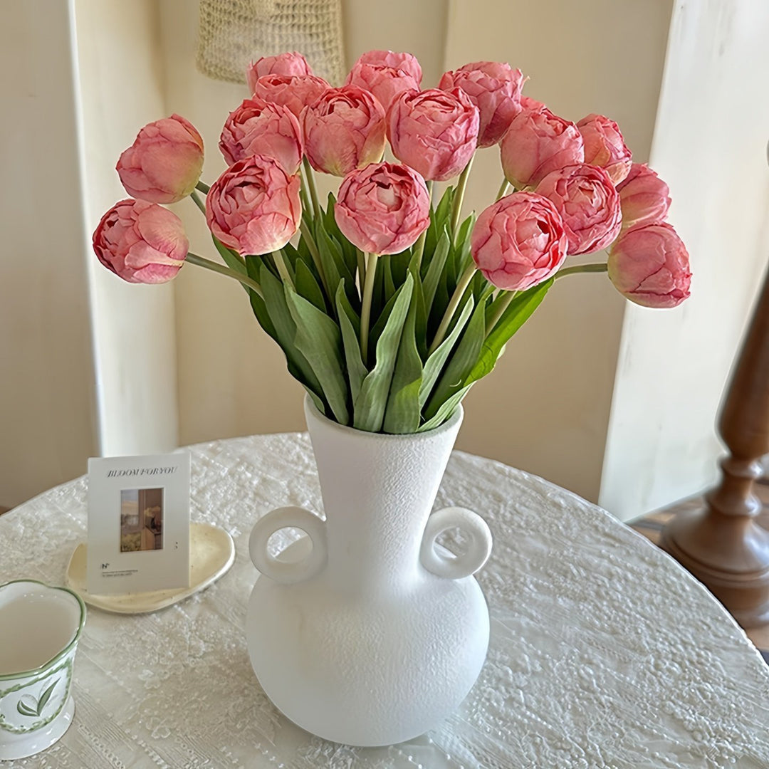 Lifelike Decorative Silk Tulip Bouquet