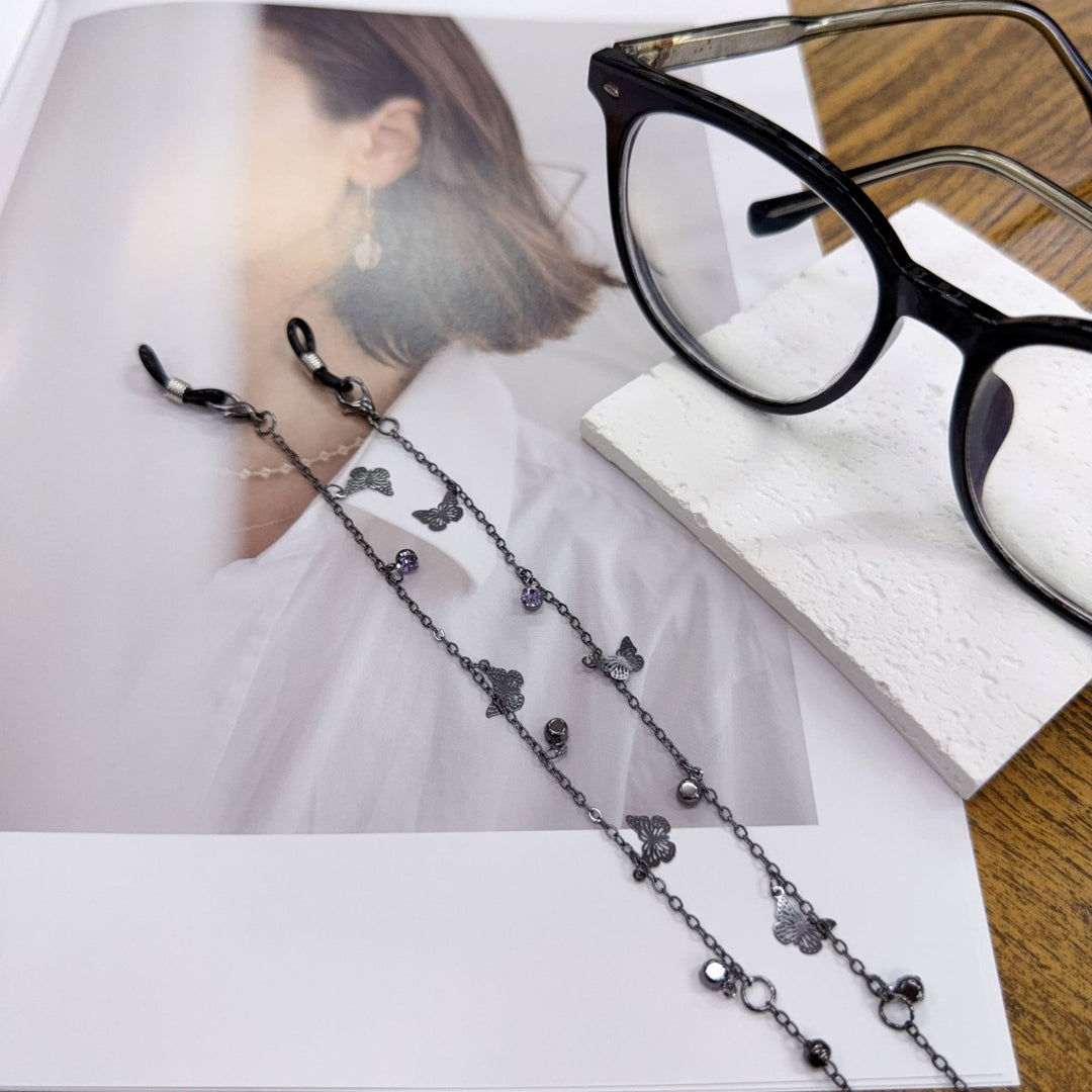 Butterfly Charm Eyewear Chain Bowlift