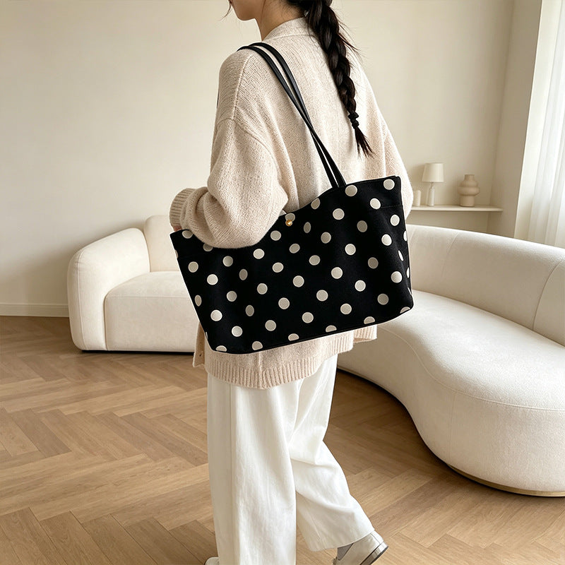 Suede Shoulder Tote Bag Bowlift