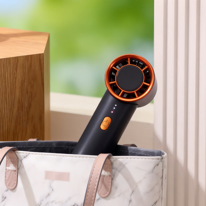 Women Portable Mini Hand Fan with USB Charging Function and Powerful Air Circulation Bowlift