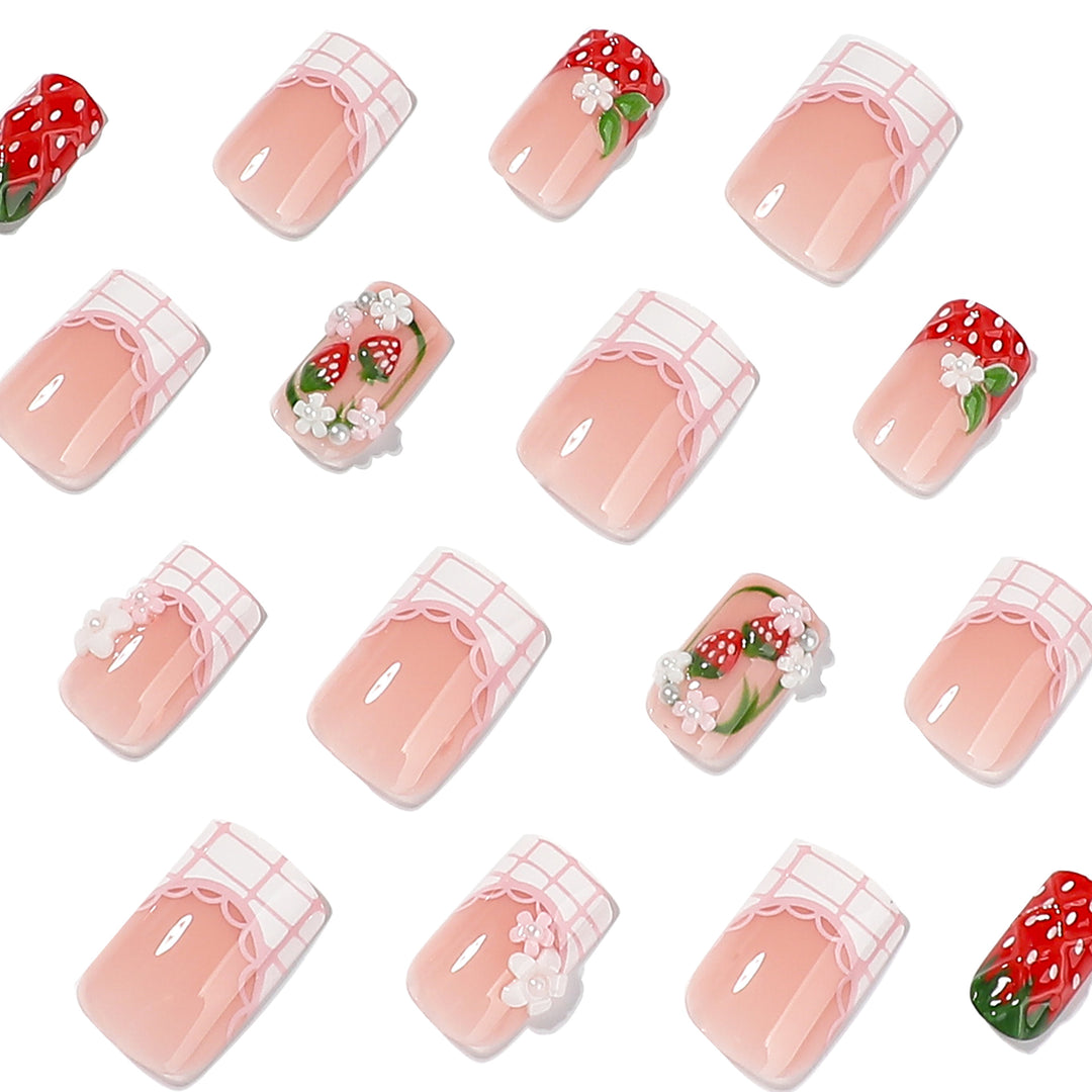 Creative Nail Art in Strawberry Design Bowlift