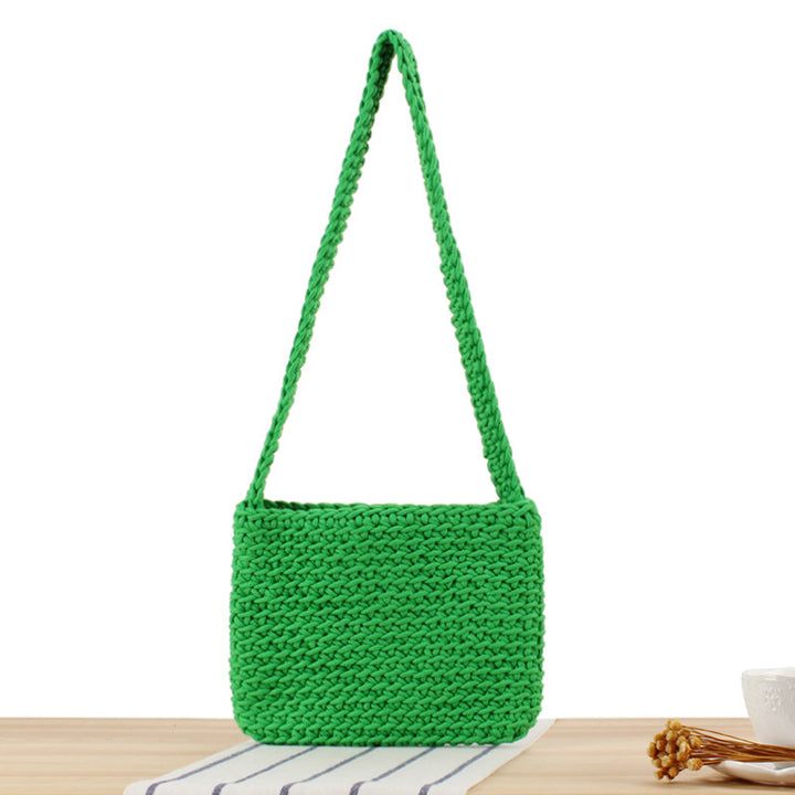 Handbag Made of High-Quality Macrame with Stylish Shoulder Strap Bowlift