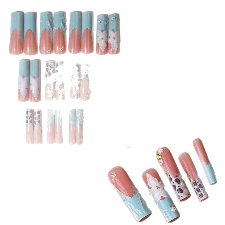 Artistic Press-On Nail Design Set Bowlift