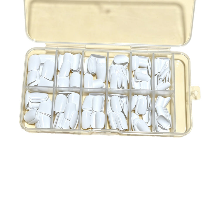Premium White Press-On Nail Tips Bowlift