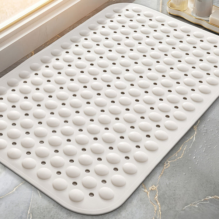 Textured Anti-Slip Bath Mat With Raised Drainage Nodules Bowlift