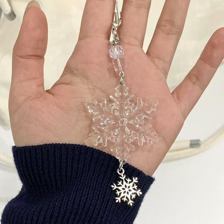 Snowflake Charm Keychain Bowlift