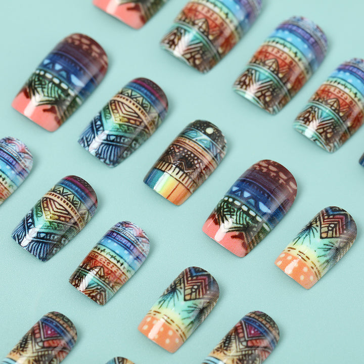 Creative Art Nails in Ethno Design Bowlift