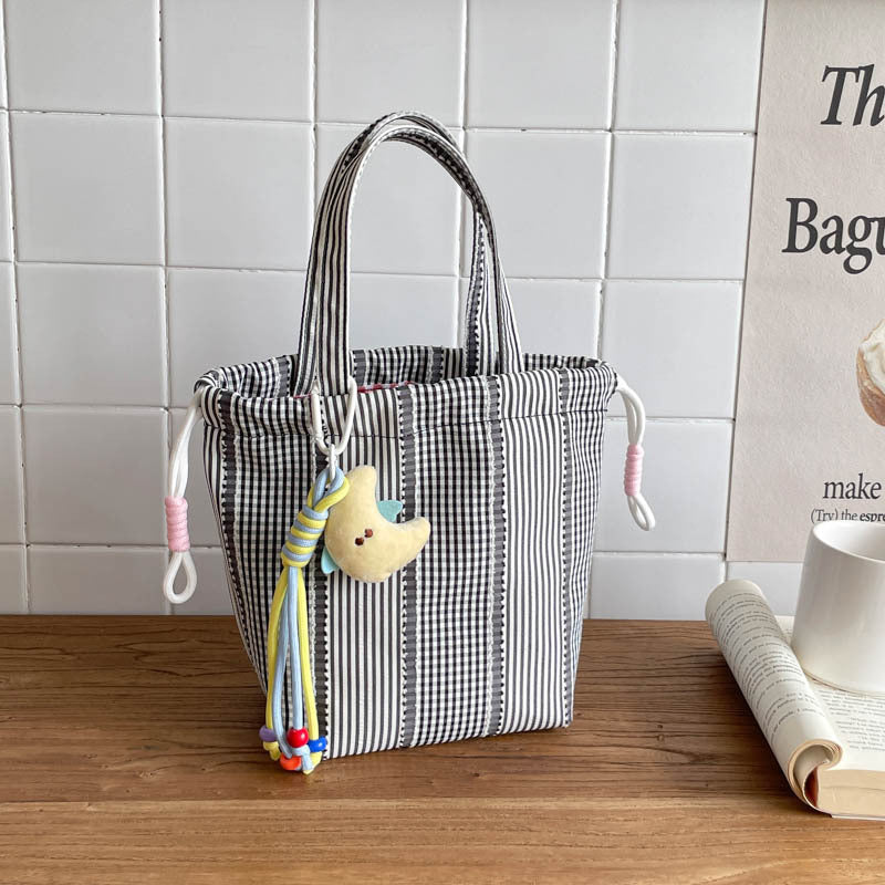 WoDrawstring Utility Tote Bag Bowlift