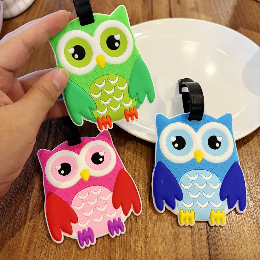 Cute Owl-Shaped Luggage Tag Bowlift