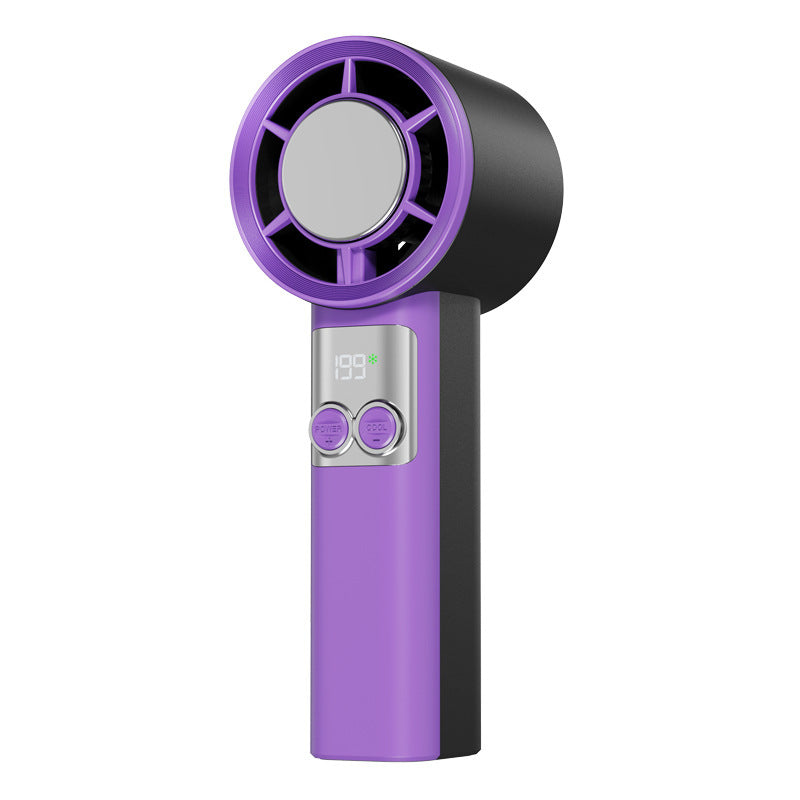 Women Portable Handheld Air Cooler with Temperature Display Bowlift