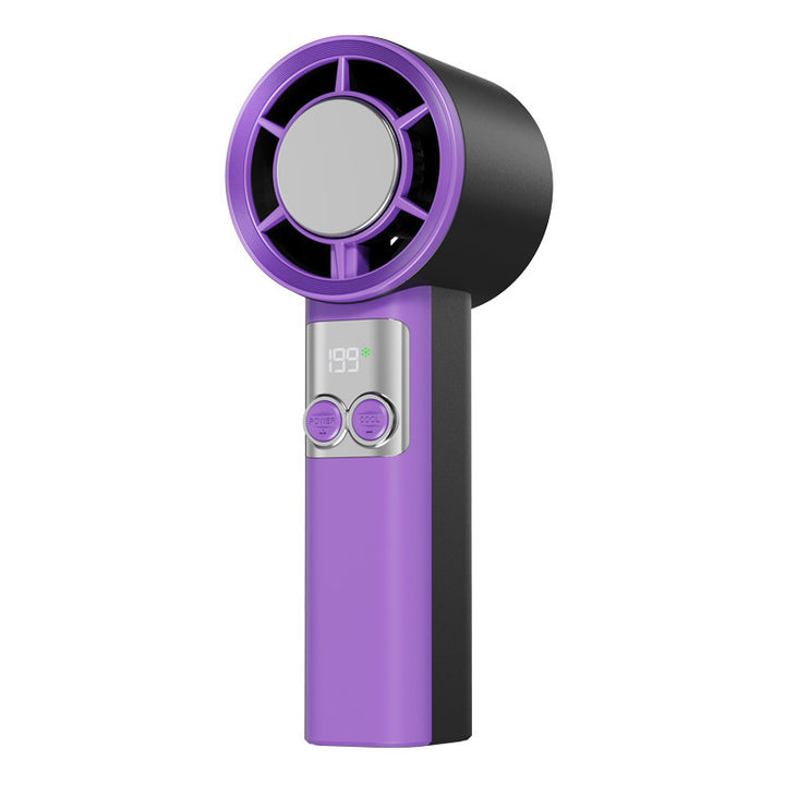 Women Portable Handheld Air Cooler with Temperature Display Bowlift
