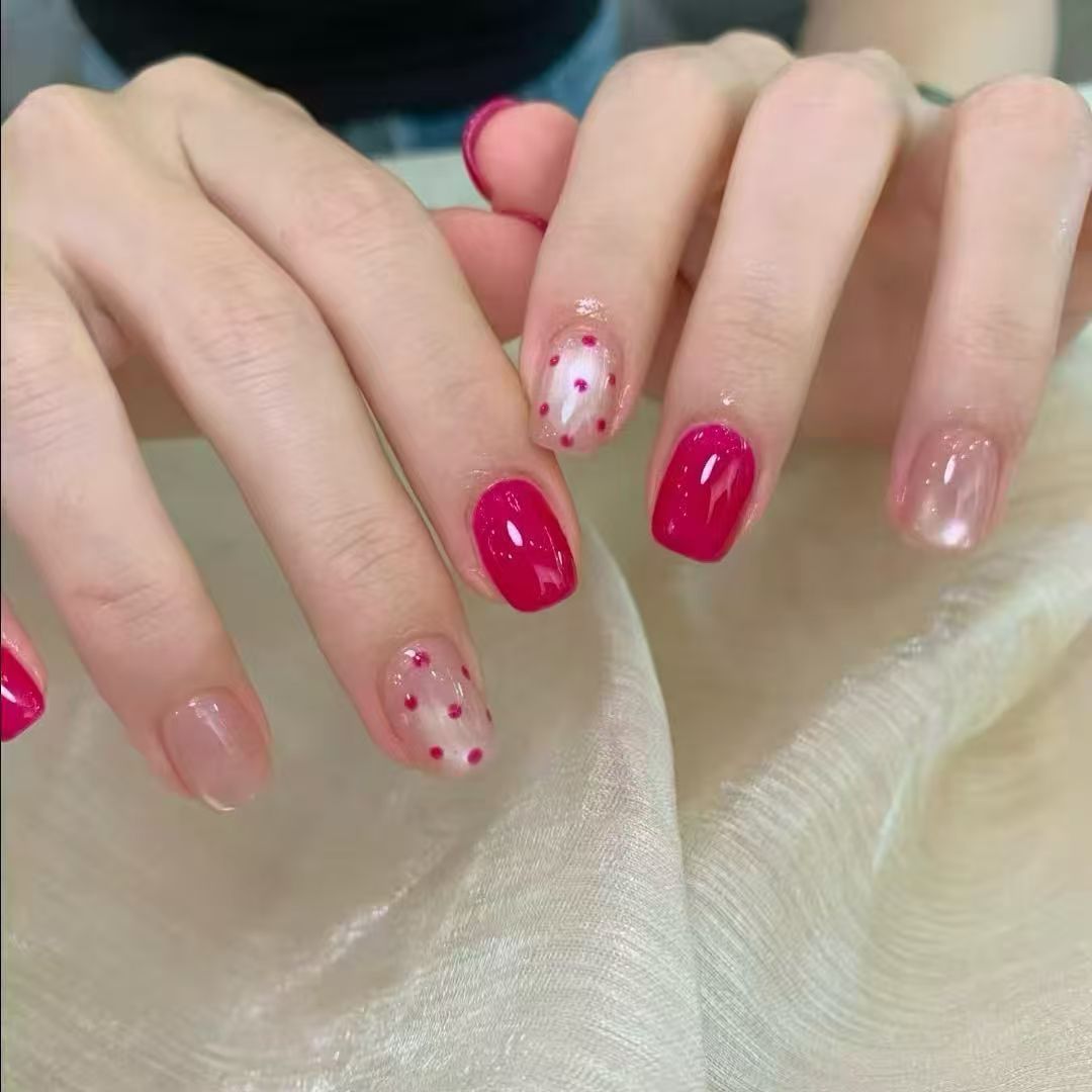 Elegant French Tip Press-On Nail Set Bowlift