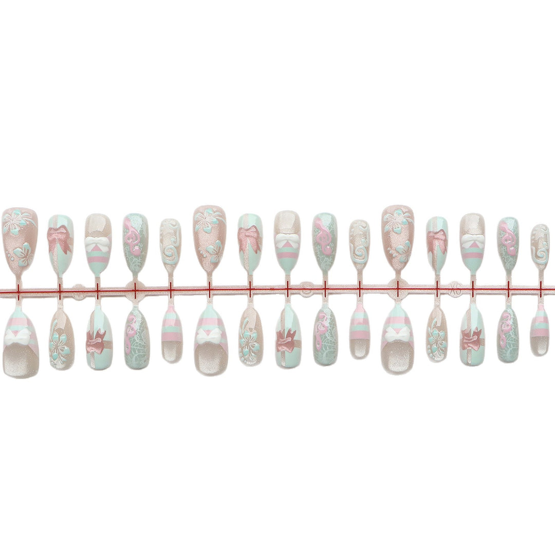Themed Press-On Nail Art Set Bowlift