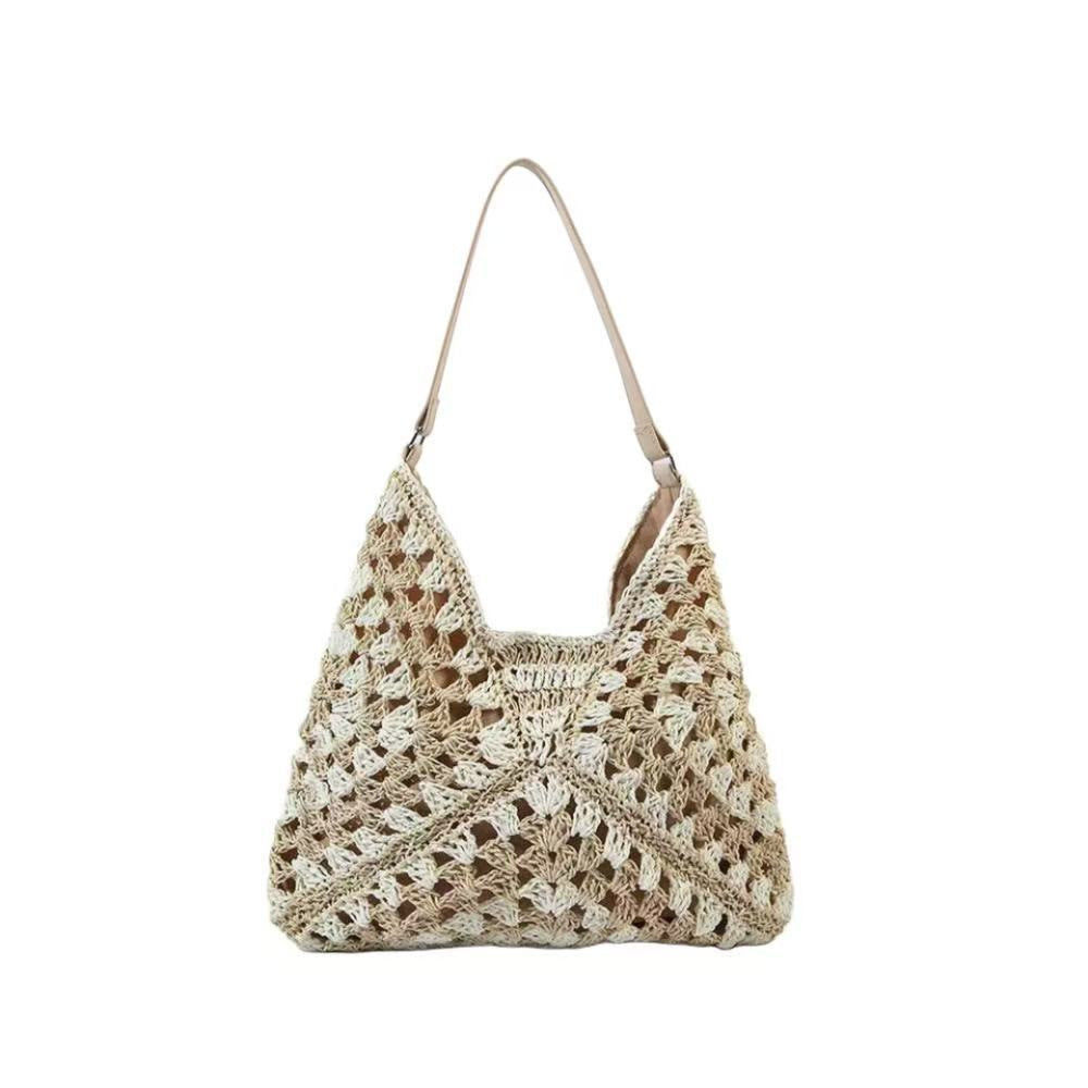 Handbag with Modern Macrame Structure Bowlift