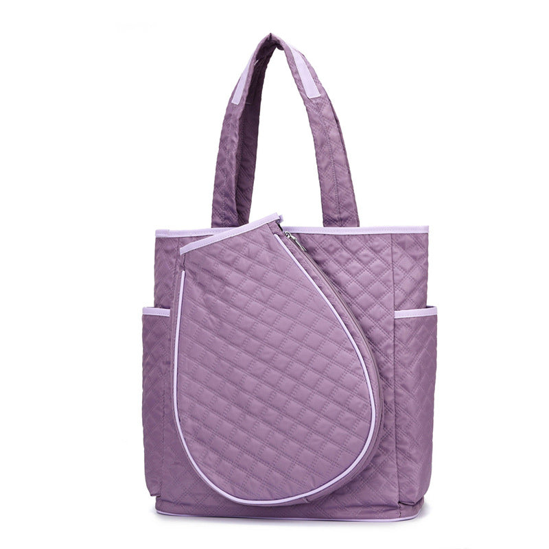 Quilted Multi-Pocket Tote Bag Bowlift