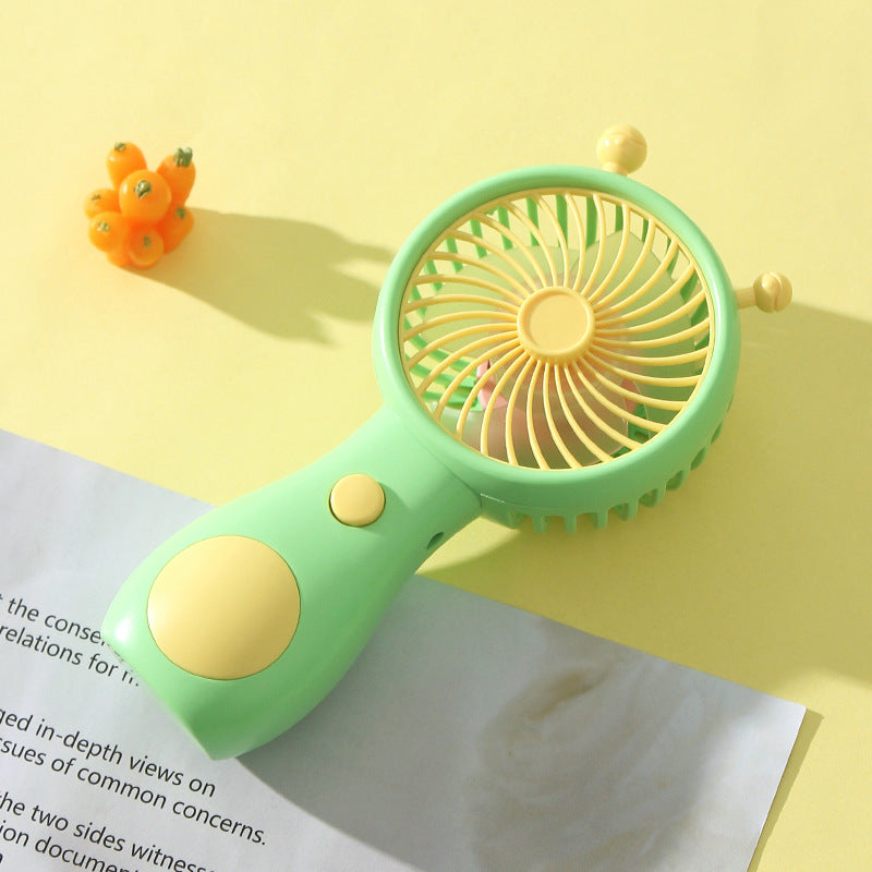 Women's portable hand fan with ergonomic design and quiet fan speeds Bowlift