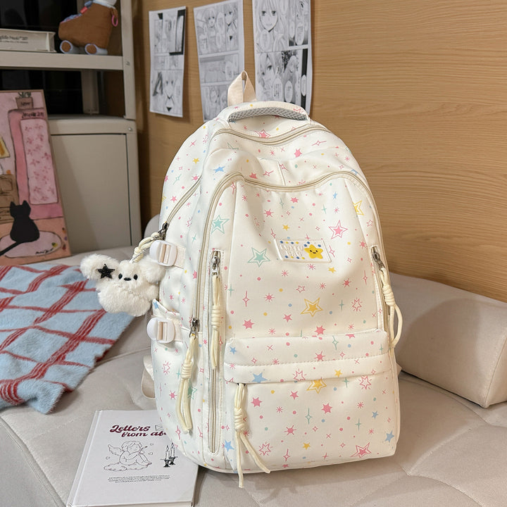 Fun Star-Printed Casual Backpack Bowlift