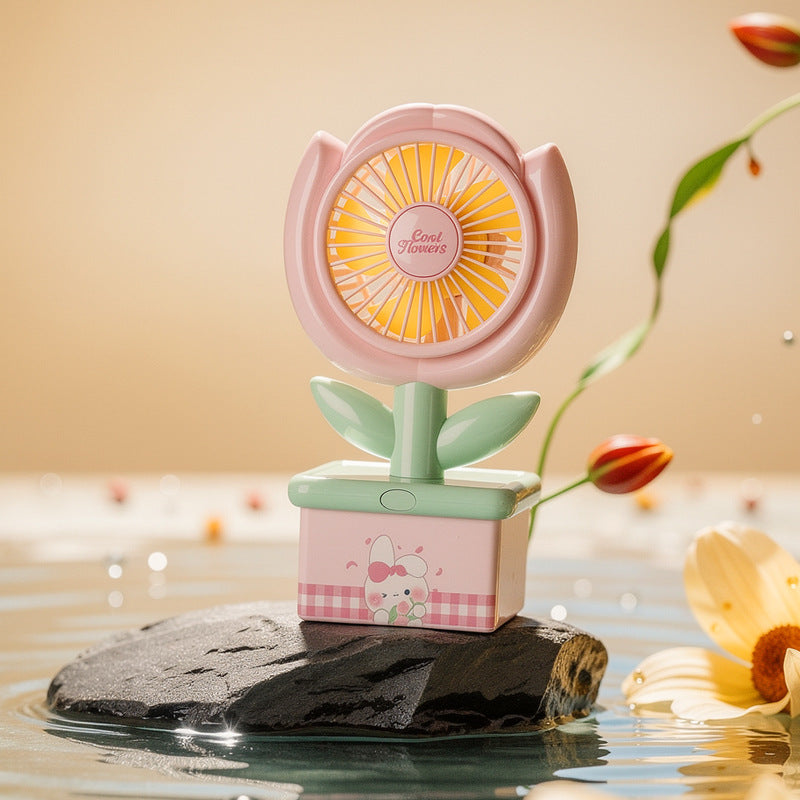 Ladies decorative mini table fan Bowlift